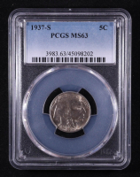 1937-S Buffalo 5C Nickel (PCGS MS63) at PristineAuction.com