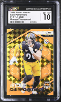 T.J. Watt 2025 Panini Mosaic Epic Performers Orange Fluorescent #12 (CGC 10) at PristineAuction.com