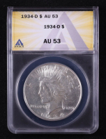 1934-D Peace Silver $1 Dollar (ANACS AU53) at PristineAuction.com