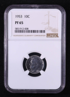 1953 Roosevelt Proof Silver 10C Dime (NGC PF65) at PristineAuction.com