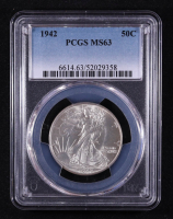 1942 Walking Liberty Silver 50C Half Dollar (PCGS MS63) at PristineAuction.com