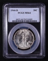 1944-D Walking Liberty Silver 50C Half Dollar (PCGS MS64) at PristineAuction.com