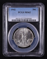 1942 Walking Liberty Silver 50C Half Dollar (PCGS MS62) at PristineAuction.com