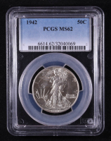 1942 Walking Liberty Silver 50C Half Dollar (PCGS MS62) at PristineAuction.com