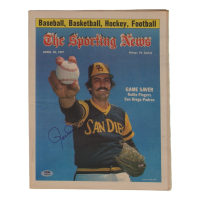 Rollie Fingers Signed Padres 1977 "Sporting News" Newspaper (PSA) at PristineAuction.com