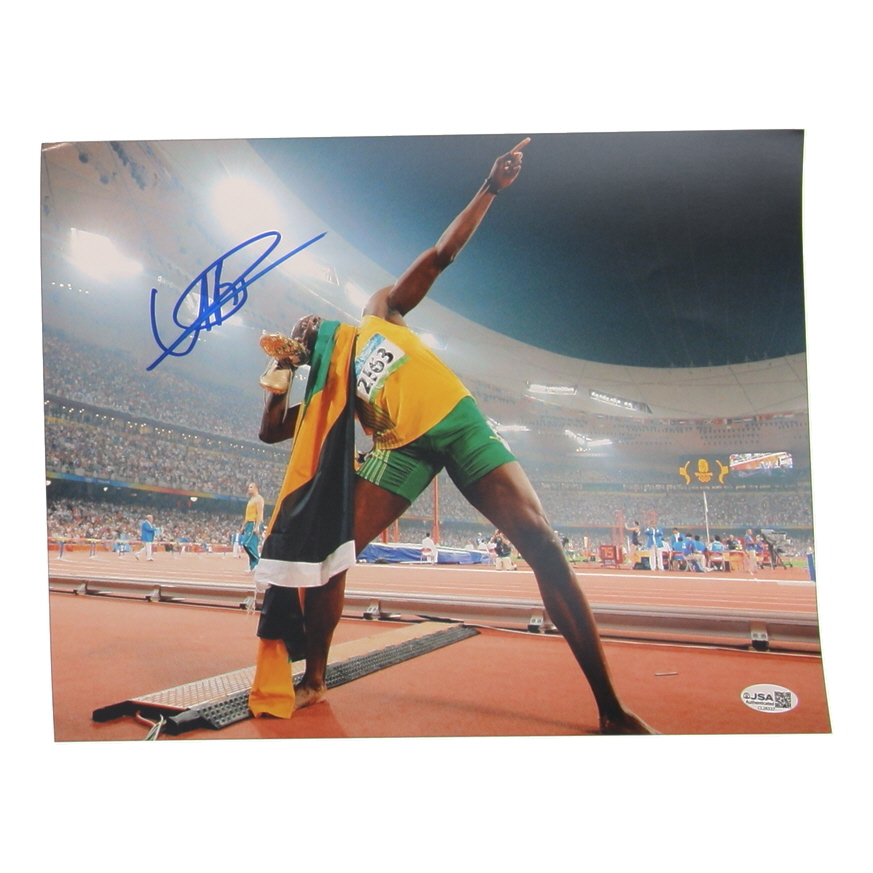 Usain Bolt Signed 11x14 Photo (JSA) at PristineAuction.com Usain Bolt Signed 11x14 Photo (JSA) at PristineAuction.com