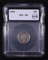 1918 Mercury Silver 10C Dime (ICG G6) at PristineAuction.com