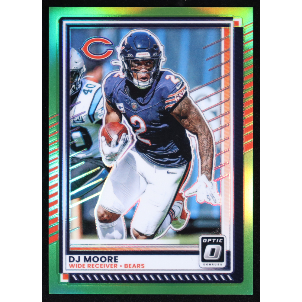 DJ Moore 2025 Panini Donruss Optic Lime Green #114 #50/50 at PristineAuction.com