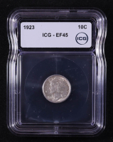 1923 Mercury Silver 10C Dime (ICG EF45) at PristineAuction.com