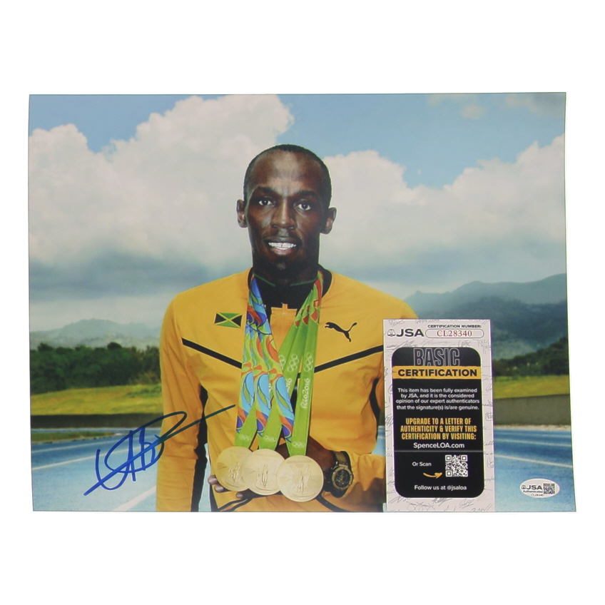 Usain Bolt Signed 11x14 Photo (JSA) at PristineAuction.com Usain Bolt Signed 11x14 Photo (JSA) at PristineAuction.com