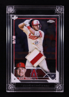 Mike Trout 2025 Jersey Fusion Game Used Swatch #MT13P #13/25 at PristineAuction.com