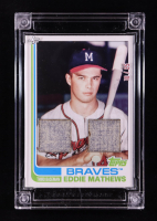 Eddie Mathews 2025 Jersey Fusion Game Used Swatch #Em60 #10/25 at PristineAuction.com