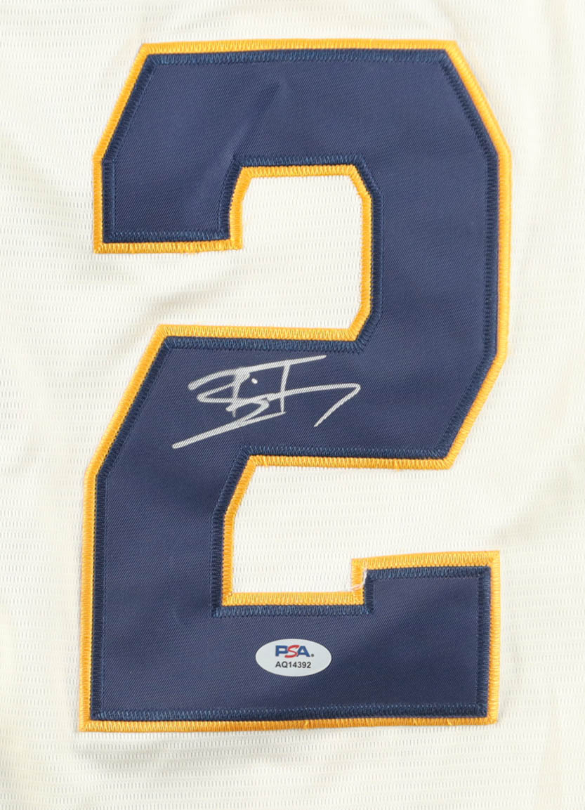 Brice Turang Signed Jersey (PSA) at PristineAuction.com Brice Turang Signed Jersey (PSA) at PristineAuction.com