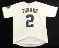 Brice Turang Signed Jersey (PSA) at PristineAuction.com