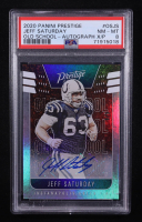 Jeff Saturday 2020 Prestige Old School Xtra Points Autographs #10 #4/5 (PSA 8) at PristineAuction.com