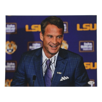 Lane Kiffin Signed Louisiana State Tigers 11x14 Photo (JSA) at PristineAuction.com
