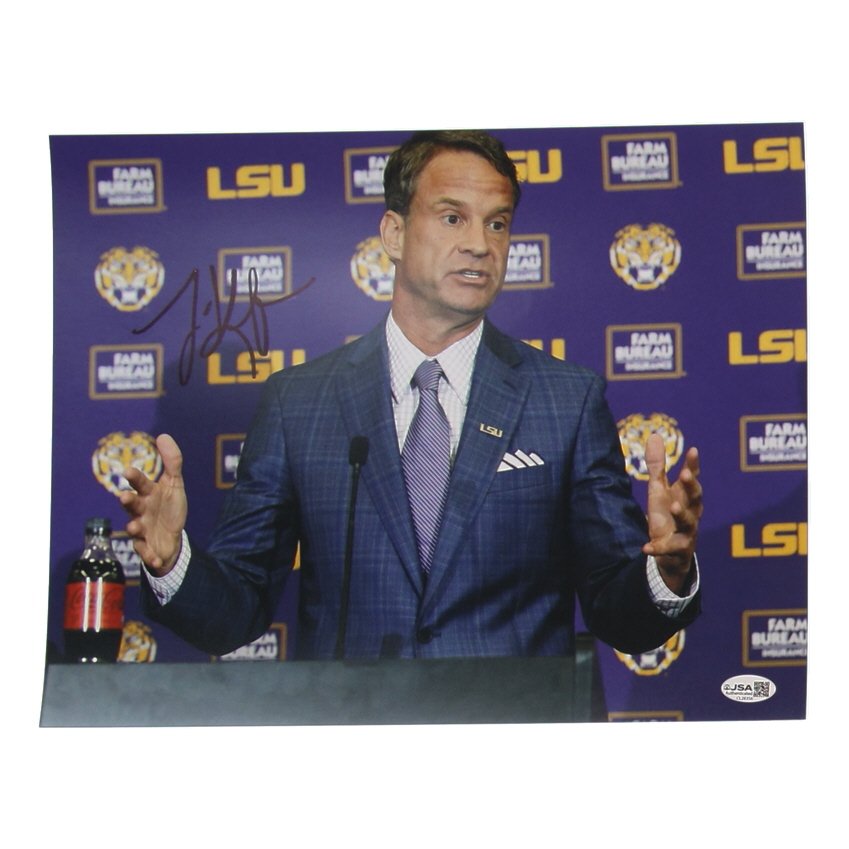 Lane Kiffin Signed Louisiana State Tigers 11x14 Photo (JSA) at PristineAuction.com Lane Kiffin Signed Louisiana State Tigers 11x14 Photo (JSA) at PristineAuction.com