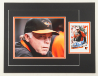 Buck Showalter Signed 14x18 Custom Matted Postcard Display with Photo (JSA) at PristineAuction.com