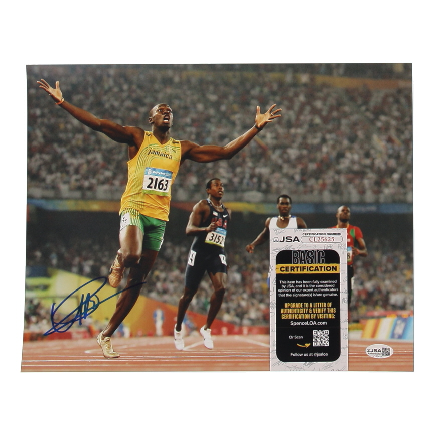 Usain Bolt Signed 11x14 Photo (JSA) at PristineAuction.com Usain Bolt Signed 11x14 Photo (JSA) at PristineAuction.com