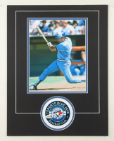 Ernie Whitt Signed 14x18 Custom Matted Coaster Display with Photo (JSA) at PristineAuction.com