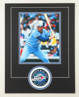 Ernie Whitt Signed 14x18 Custom Matted Coaster Display with Photo (JSA) at PristineAuction.com