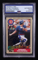 Rafael Palmeiro Signed 1987 Topps #634 RC (PSA) at PristineAuction.com