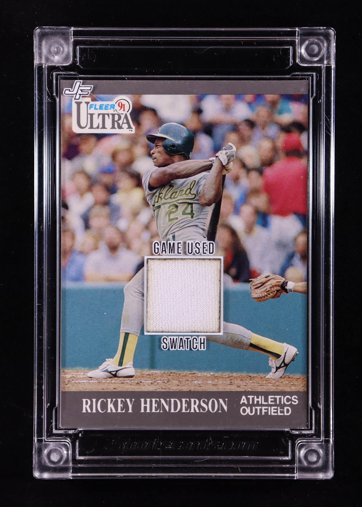 Rickey Henderson 2024 Jersey Fusion Game Used Swatch #RH902 at PristineAuction.com Rickey Henderson 2024 Jersey Fusion Game Used Swatch #RH902 at PristineAuction.com