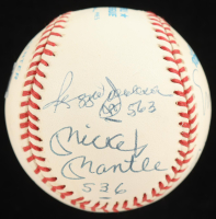 "500 Home Run Club" OAL Baseball Signed By (6) With Mickey Mantle, Reggie Jackson, Ernie Banks, Frank Robinson (Beckett) at PristineAuction.com