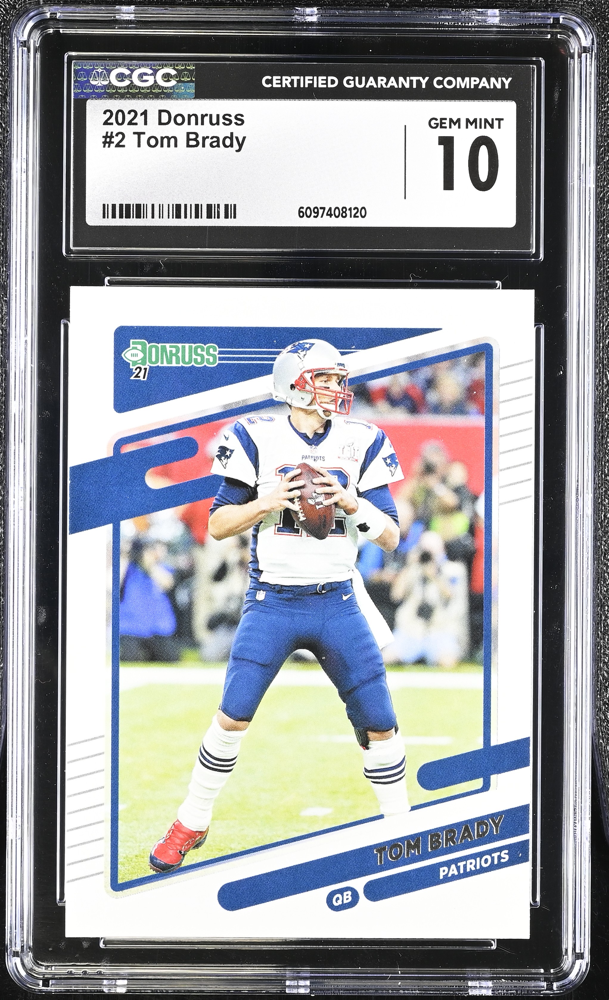 Tom Brady 2021 Donruss #2 (CGC 10) at PristineAuction.com Tom Brady 2021 Donruss #2 (CGC 10) at PristineAuction.com