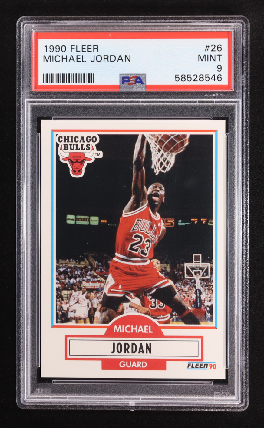 Michael Jordan 1990-91 Fleer #26 (PSA 9) at PristineAuction.com Michael Jordan 1990-91 Fleer #26 (PSA 9) at PristineAuction.com