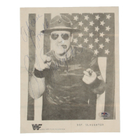 Sgt. Slaughter Signed WWE 8x10 Photo Inscribed "At Ease Donald" (PSA) at PristineAuction.com