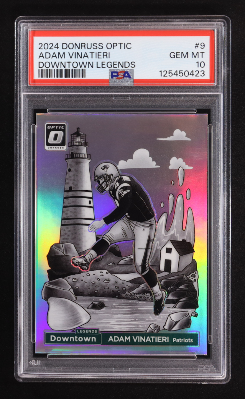 Adam Vinatieri 2024 Donruss Optic Downtown Legends #9 (PSA 10) at PristineAuction.com Adam Vinatieri 2024 Donruss Optic Downtown Legends #9 (PSA 10) at PristineAuction.com