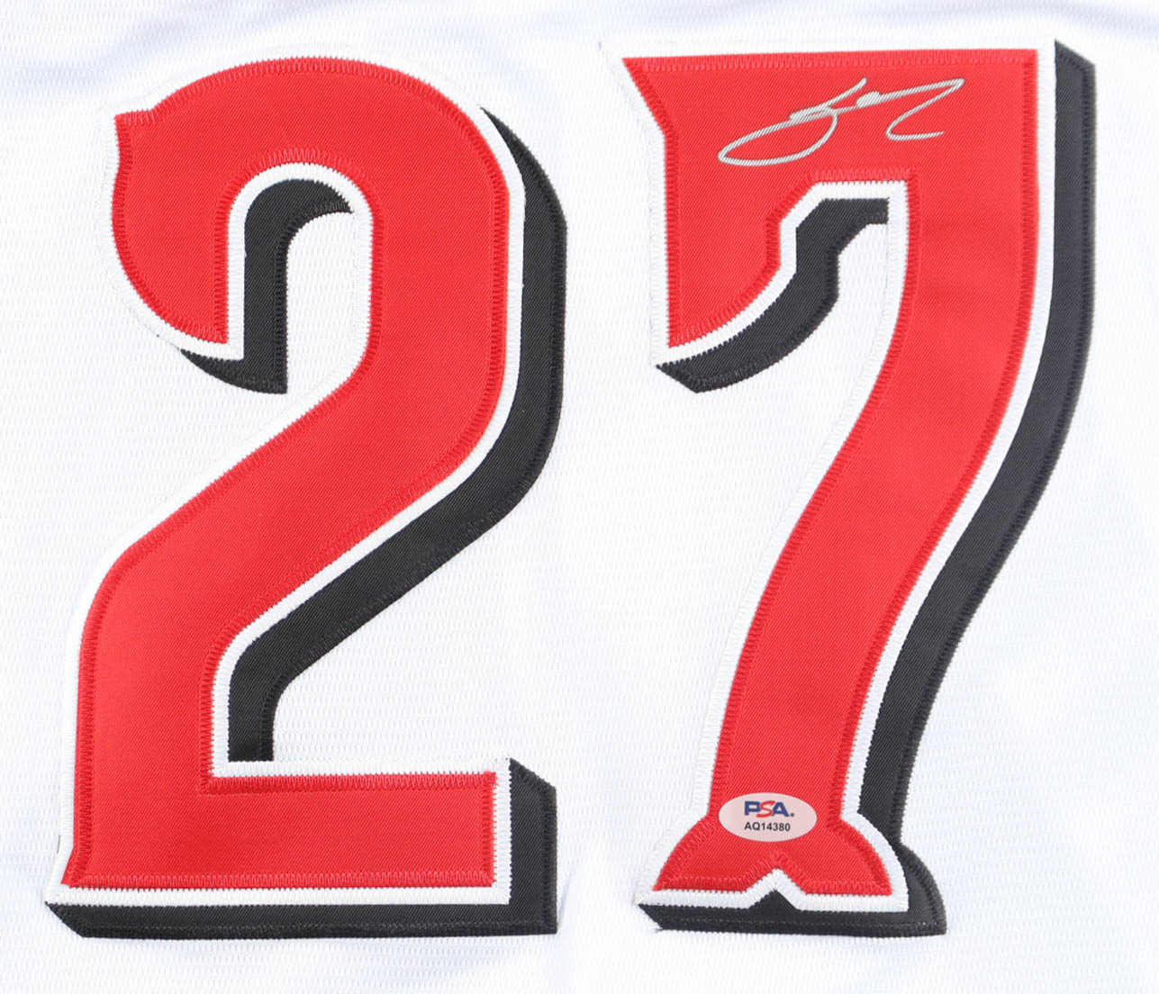 Sal Stewart Signed Jersey (PSA) at PristineAuction.com Sal Stewart Signed Jersey (PSA) at PristineAuction.com