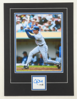 John Olerud Signed 12x16 Custom Matted Cut Display with Photo (JSA) at PristineAuction.com
