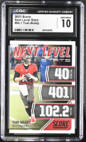 Tom Brady 2021 Score Next Level Stats #NL1 (CGC 10) at PristineAuction.com