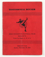 Signed 1946 Holy Innocents Testimonial Dinner Program (Beckett) at PristineAuction.com
