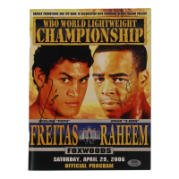 Acelino "Popo" Freitas & Zahir "Z-Man" Raheem Signed 2006 Foxwoods Fight Magazine (JSA) at PristineAuction.com