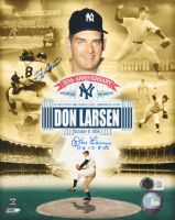 Yogi Berra & Don Larsen Signed Yankees 8x10 Photo Inscribed "PG 10-8-56" (Beckett) at PristineAuction.com