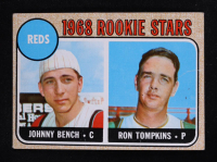 Johnny Bench / Ron Tompkins 1968 Topps #247A Rookie Stars RC at PristineAuction.com