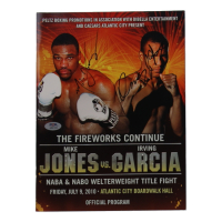 Mike Jones & Irving Garcia Signed 2010 "Jones vs. Garcia" Fight Magazine (PSA) at PristineAuction.com
