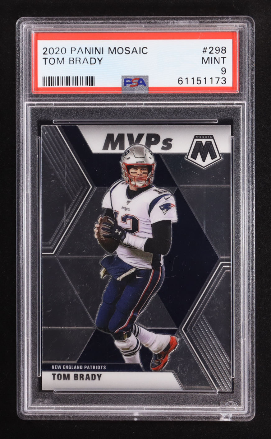 Tom Brady 2020 Panini Mosaic #298 MVP (PSA 9) at PristineAuction.com Tom Brady 2020 Panini Mosaic #298 MVP (PSA 9) at PristineAuction.com