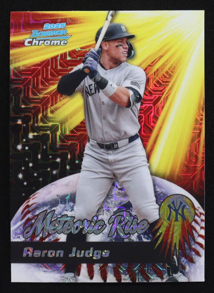 Aaron Judge 2025 Bowman Chrome Mega Box Meteoric Rise #MR4 at PristineAuction.com Aaron Judge 2025 Bowman Chrome Mega Box Meteoric Rise #MR4 at PristineAuction.com