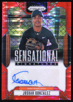 Josuar Gonzalez 2025 Panini Prizm Sensational Signatures Prizms Red Pulsar #2 #03/99 RC at PristineAuction.com