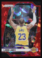 LeBron James 2024-25 Panini Prizm Prizms Red Ice #130 at PristineAuction.com