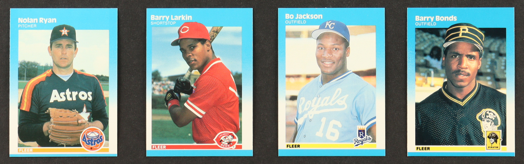 1987 Fleer Baseball Complete Set of (660) Cards with Barry Bonds #604 RC, Bo Jackson #369 RC, Barry Larkin #204 RC, Nolan Ryan #67 at PristineAuction.com 1987 Fleer Baseball Complete Set of (660) Cards with Barry Bonds #604 RC, Bo Jackson #369 RC, Barry Larkin #204 RC, Nolan Ryan #67 at PristineAuction.com