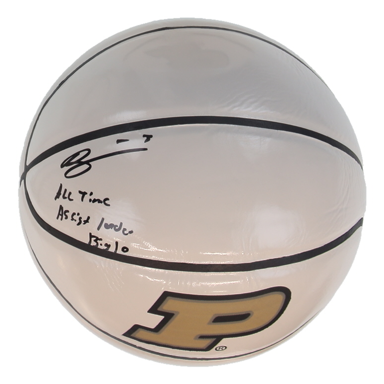 Braden Smith Signed Purdue Boilermakers Logo Basketball Inscribed "All-Time Assist Leader Big 10" (JSA) at PristineAuction.com Braden Smith Signed Purdue Boilermakers Logo Basketball Inscribed "All-Time Assist Leader Big 10" (JSA) at PristineAuction.com