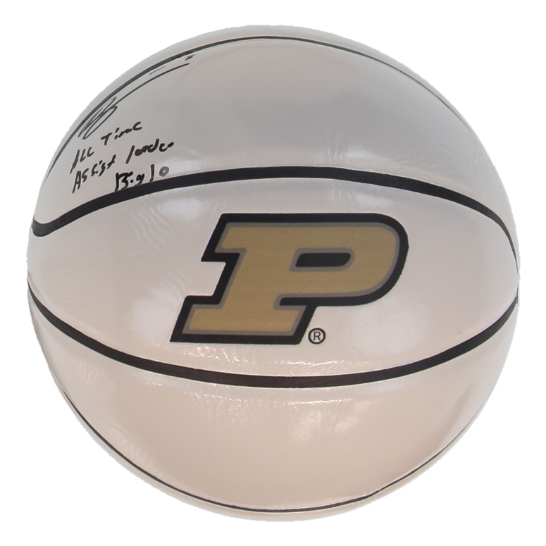 Braden Smith Signed Purdue Boilermakers Logo Basketball Inscribed "All-Time Assist Leader Big 10" (JSA) at PristineAuction.com Braden Smith Signed Purdue Boilermakers Logo Basketball Inscribed "All-Time Assist Leader Big 10" (JSA) at PristineAuction.com