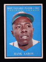 Hank Aaron 1961 Topps #484 MVP at PristineAuction.com