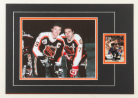 Paul Coffey Signed 12x16 Custom Matted Trading Card Display with Photo (JSA) at PristineAuction.com