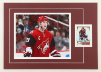 Shane Doan Signed 12x16 Custom Matted Trading Card Display with Photo (JSA) at PristineAuction.com